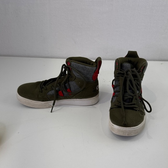 Osiris Kids High-Top Sneakers - Olive and Red - Picture 4 of 10
